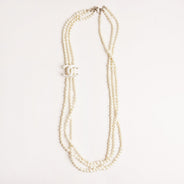 Large Faux Pearl Strand Necklace - CHANEL - Affordable Luxury thumbnail image