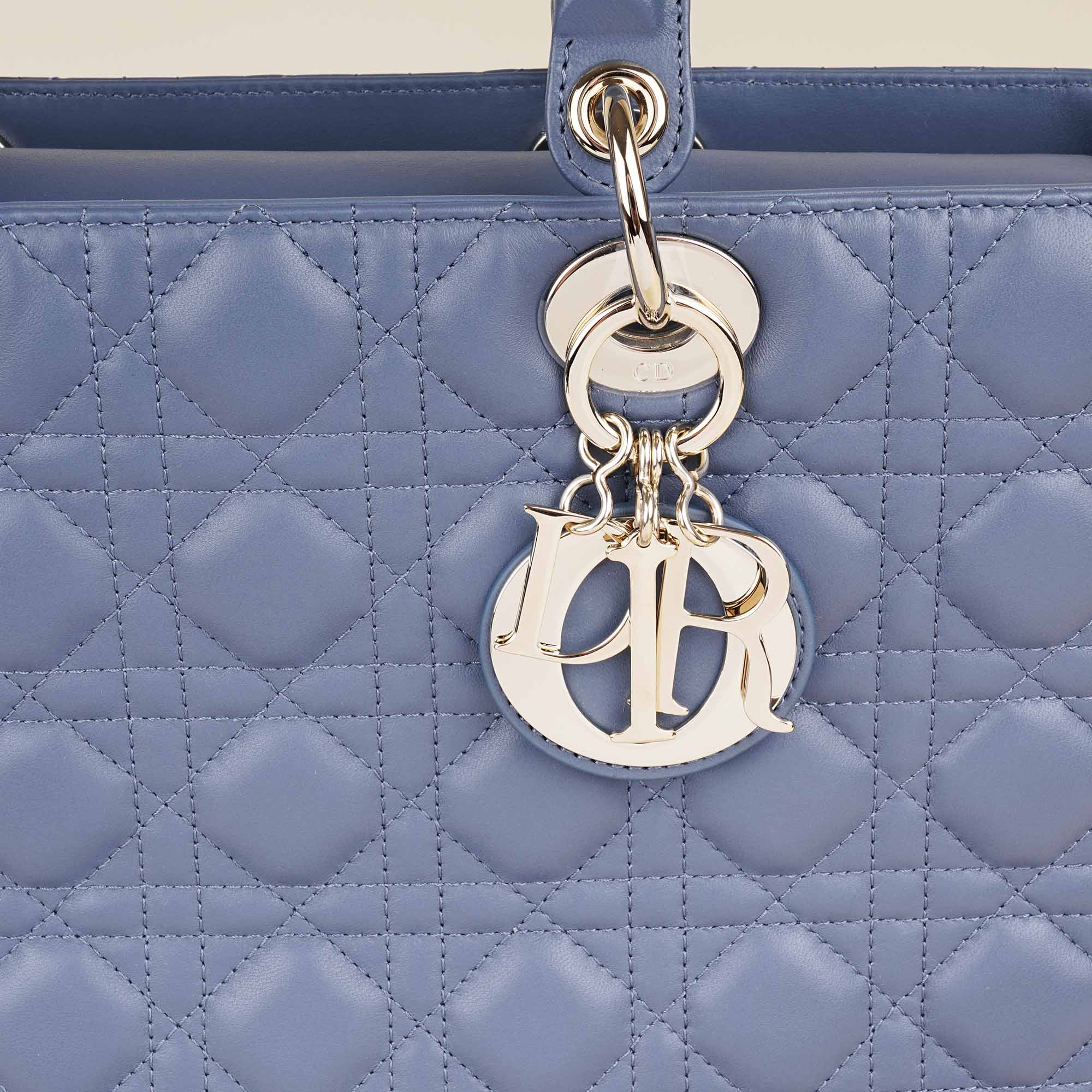 Large Lady Dior Handbag - CHRISTIAN DIOR - Affordable Luxury image