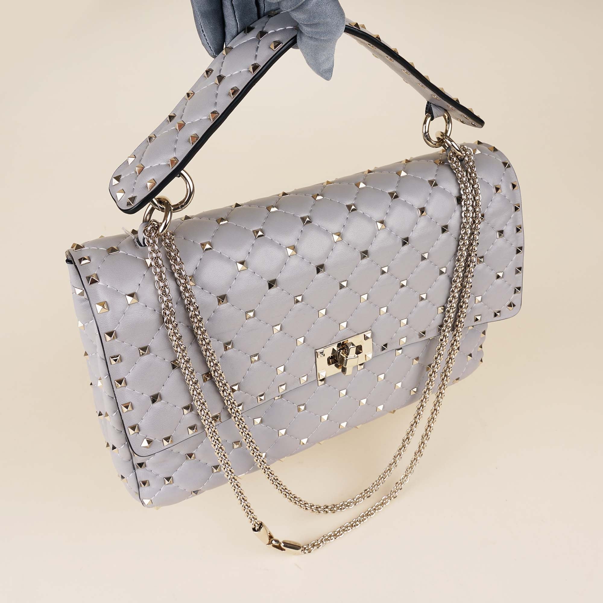 Large Rockstud Shoulder Bag - VALENTINO - Affordable Luxury image