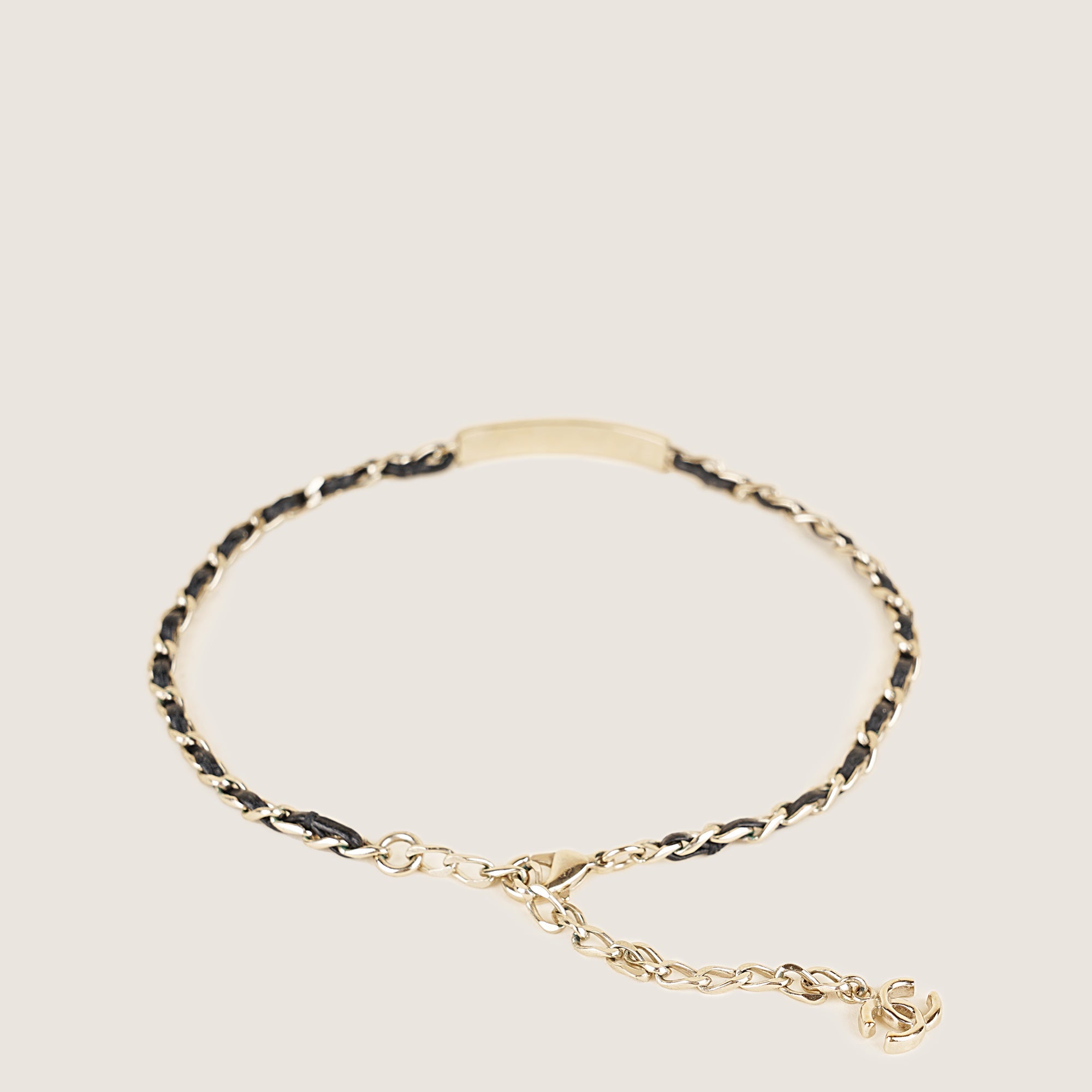 Leather Chain Choker - CHANEL - Affordable Luxury image