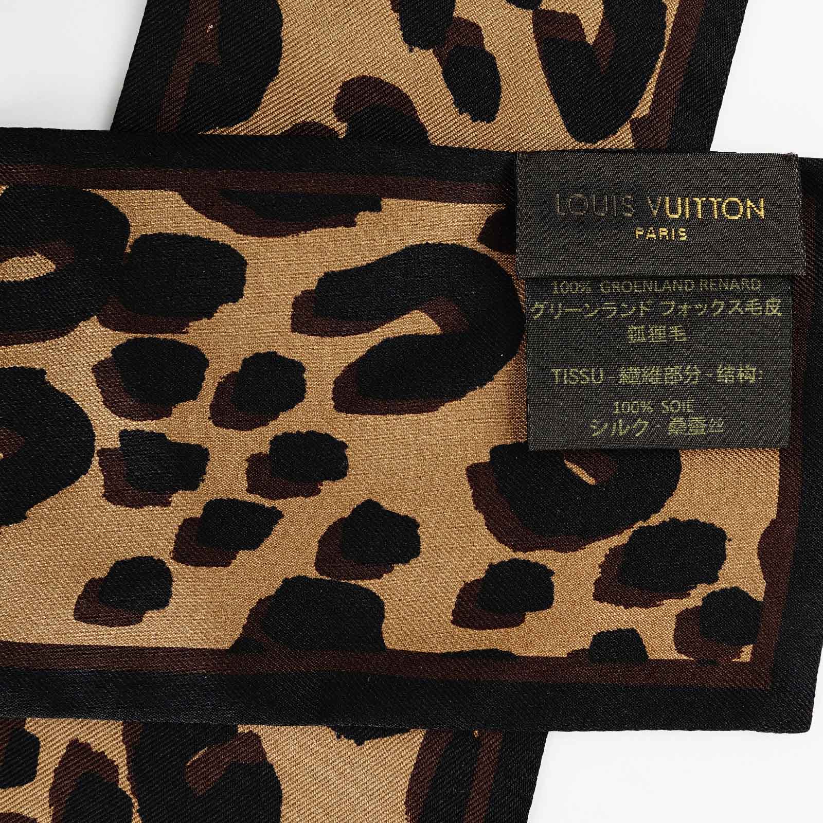 Leo Fur Bandeau Scarf - LOUIS VUITTON - Affordable Luxury image