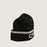 Logo Beanie Cashmere - CHANEL - Affordable Luxury thumbnail image