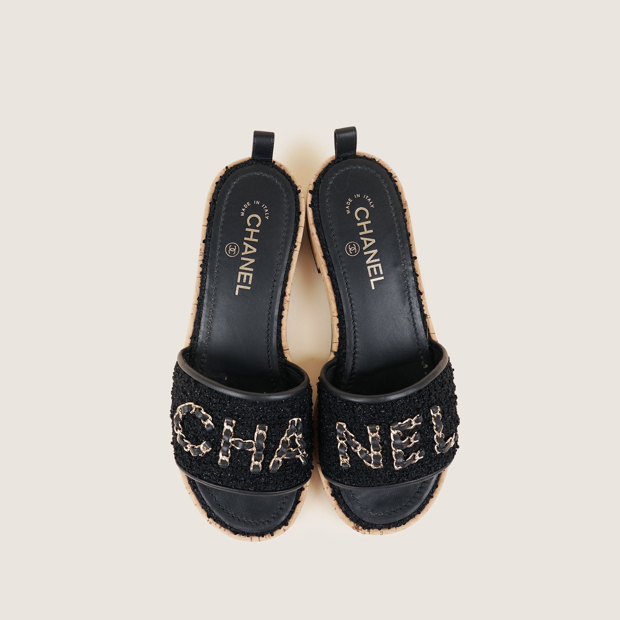 Logo Sandals - CHANEL - Affordable Luxury