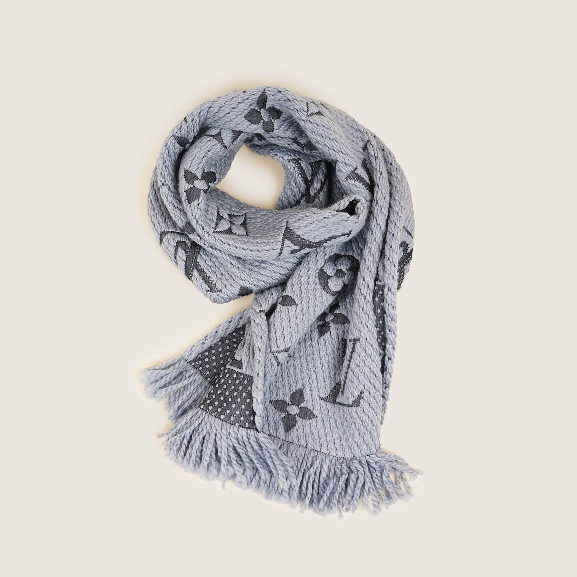 Logomania Wool Scarf - LOUIS VUITTON - Affordable Luxury