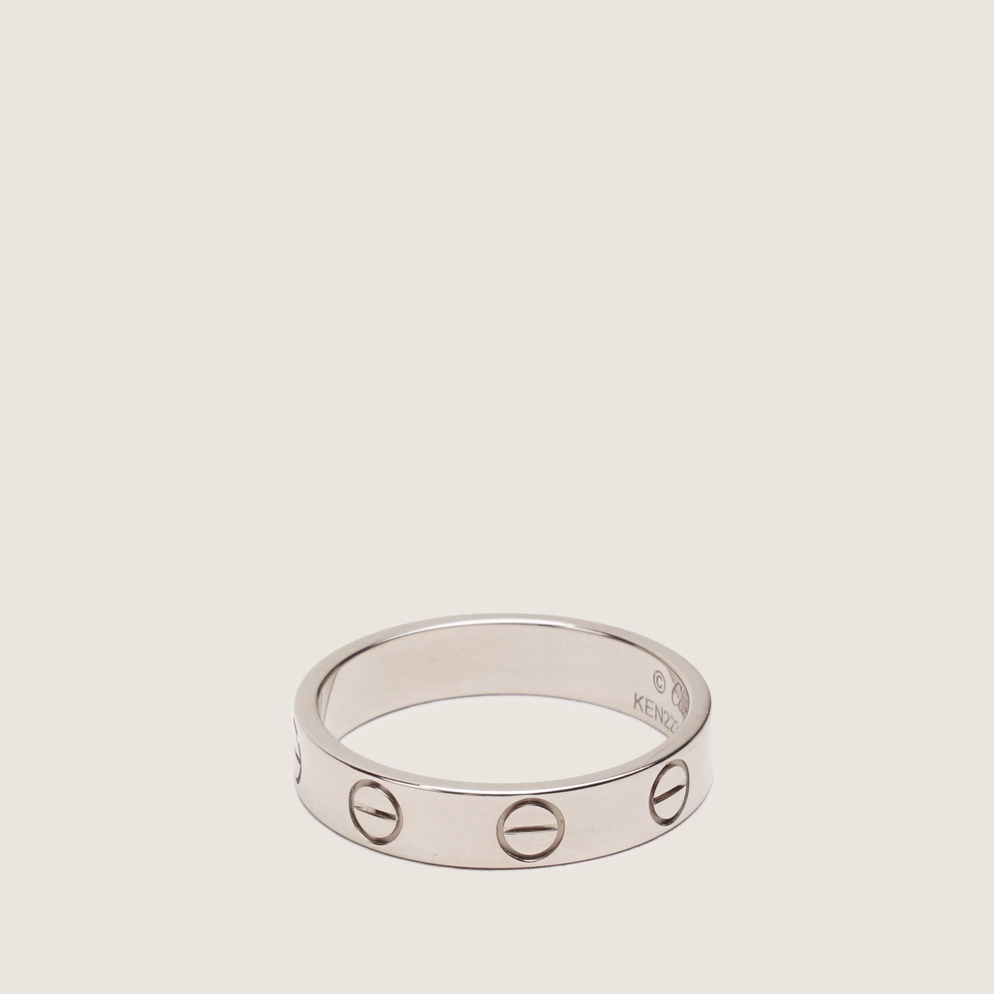 Love Ring SM White Gold - CARTIER - Affordable Luxury
