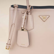 Medium Double Tote Bag - PRADA - Affordable Luxury thumbnail image