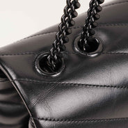Medium LouLou All Black - SAINT LAURENT - Affordable Luxury thumbnail image