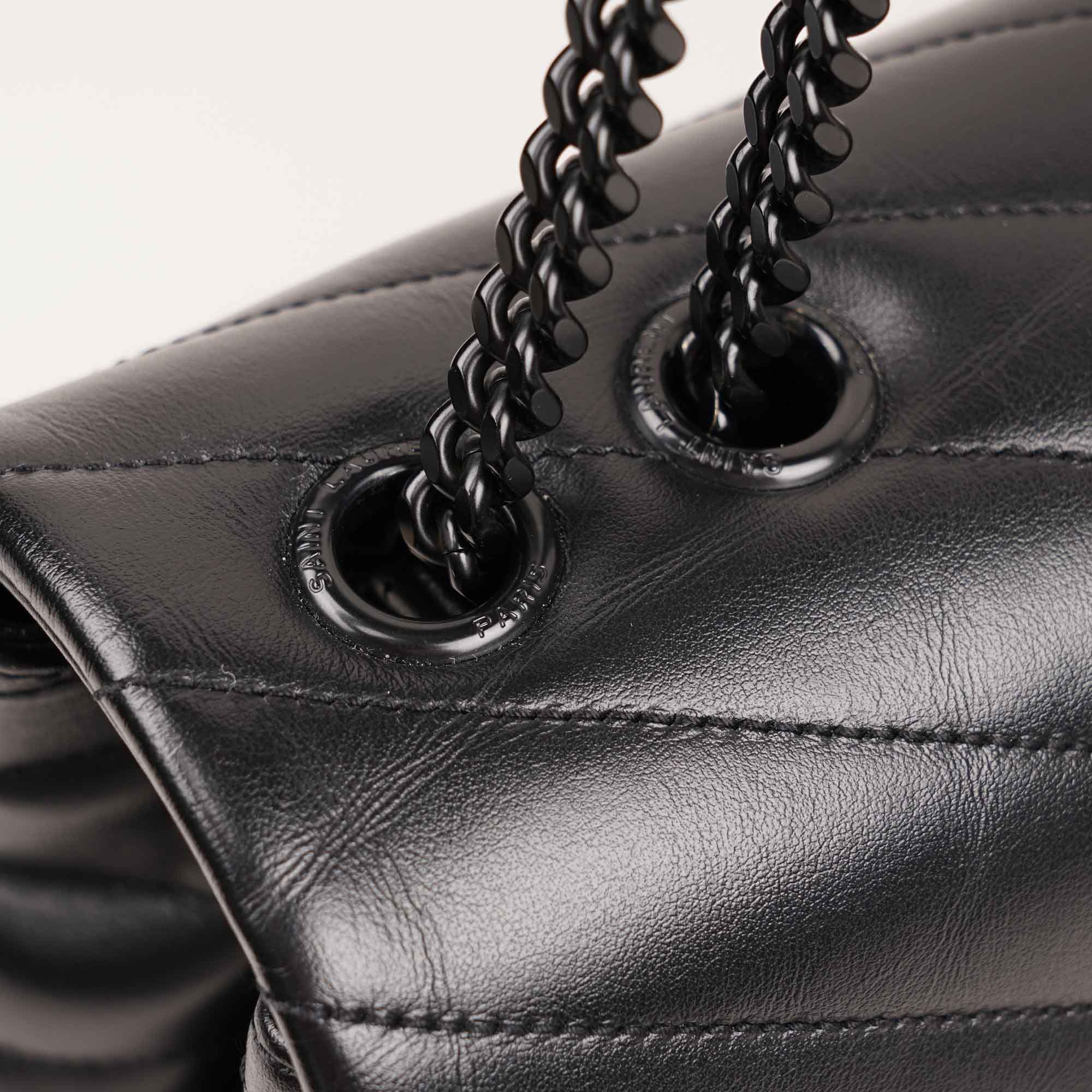 Medium LouLou All Black - SAINT LAURENT - Affordable Luxury image