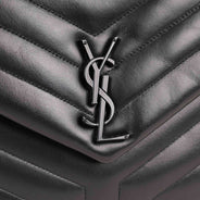 Medium LouLou All Black - SAINT LAURENT - Affordable Luxury thumbnail image