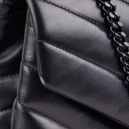 Medium LouLou Black On Black - SAINT LAURENT - Affordable Luxury thumbnail image