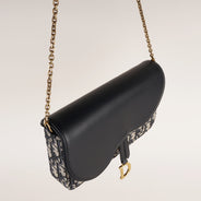 Medium Saddle Pouch with Chain - CHRISTIAN DIOR - Affordable Luxury thumbnail image