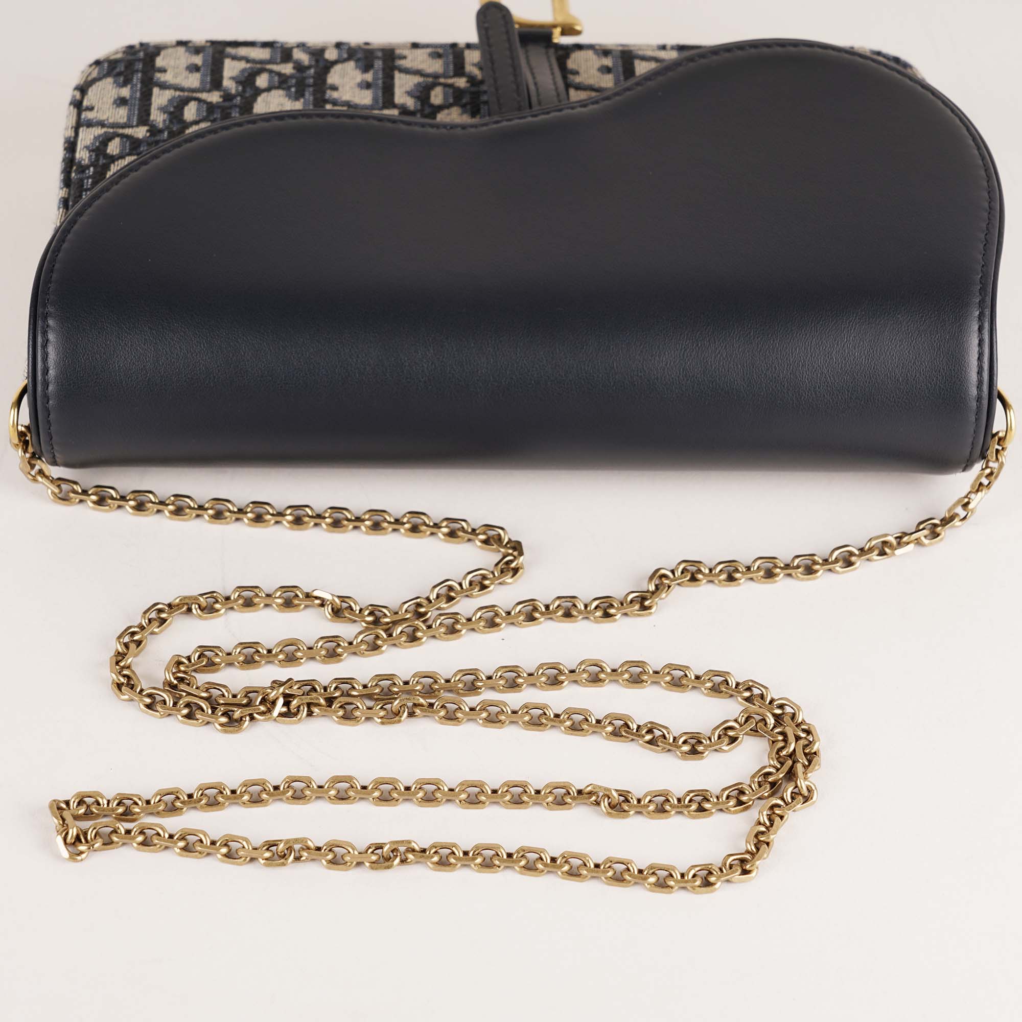 Medium Saddle Pouch with Chain - CHRISTIAN DIOR - Affordable Luxury image