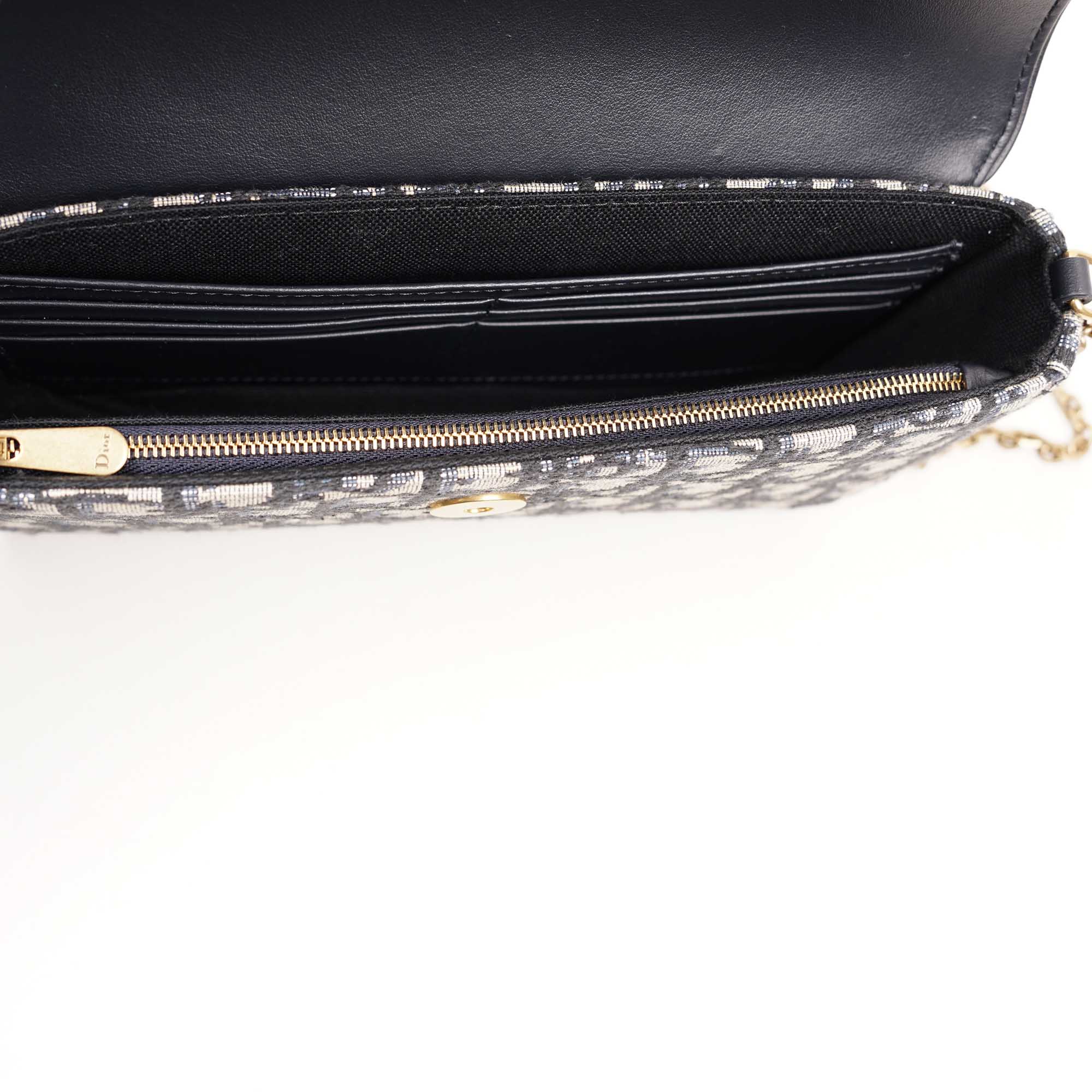Medium Saddle Pouch with Chain - CHRISTIAN DIOR - Affordable Luxury image