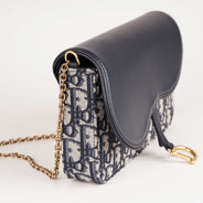 Medium Saddle Pouch with Chain - CHRISTIAN DIOR - Affordable Luxury thumbnail image