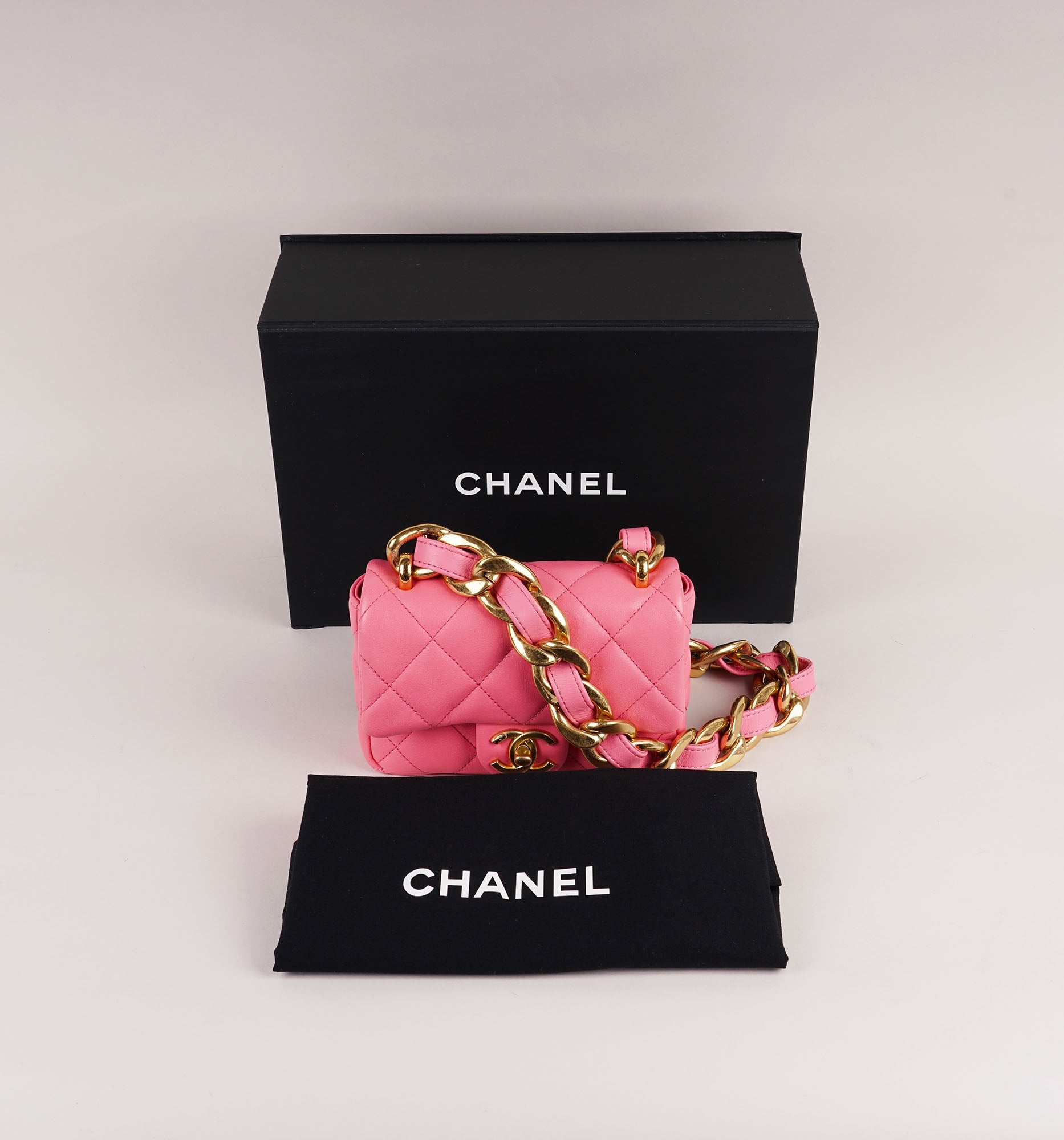 Mini Chunky Chain Flap Bag - CHANEL - Affordable Luxury image