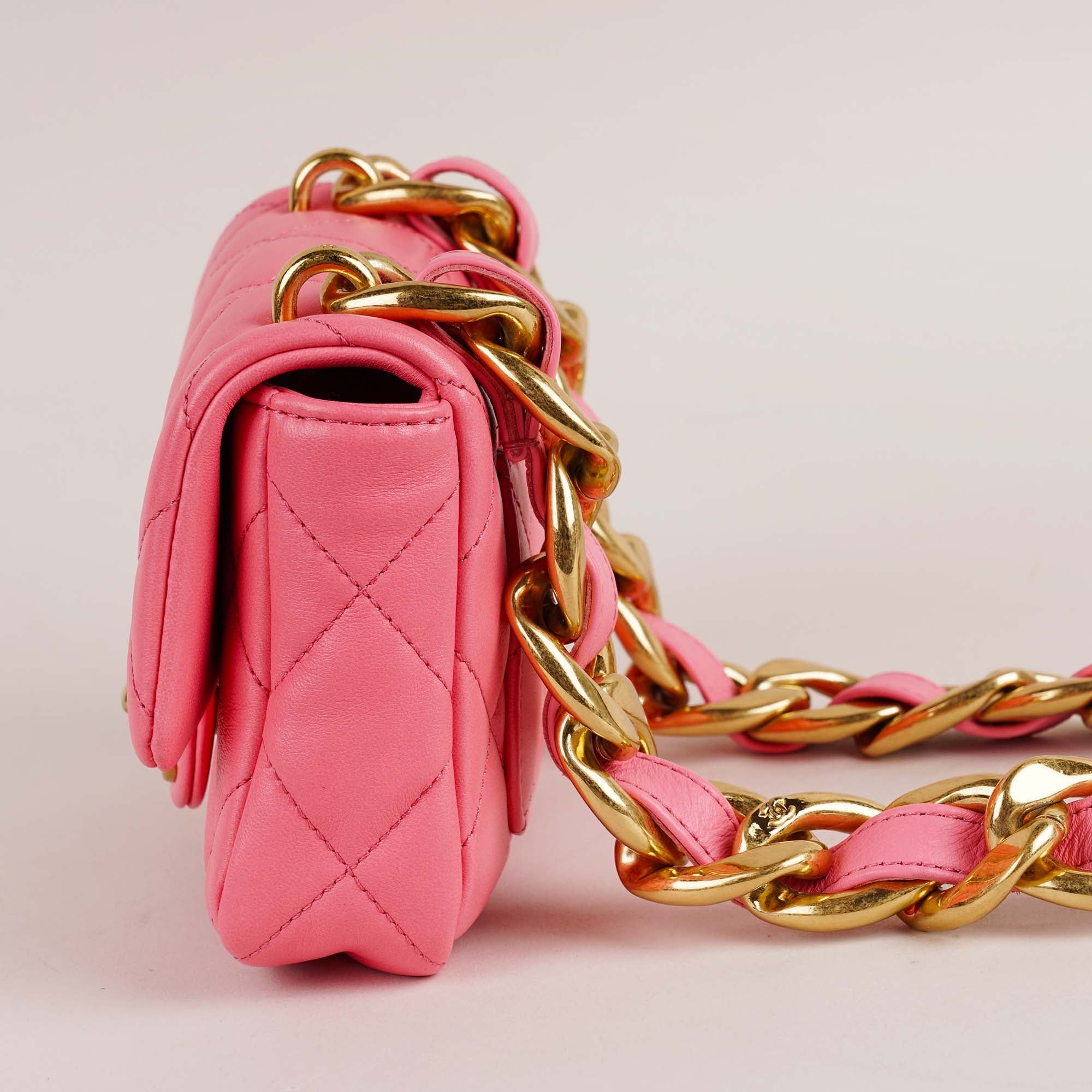Mini Chunky Chain Flap Bag - CHANEL - Affordable Luxury image