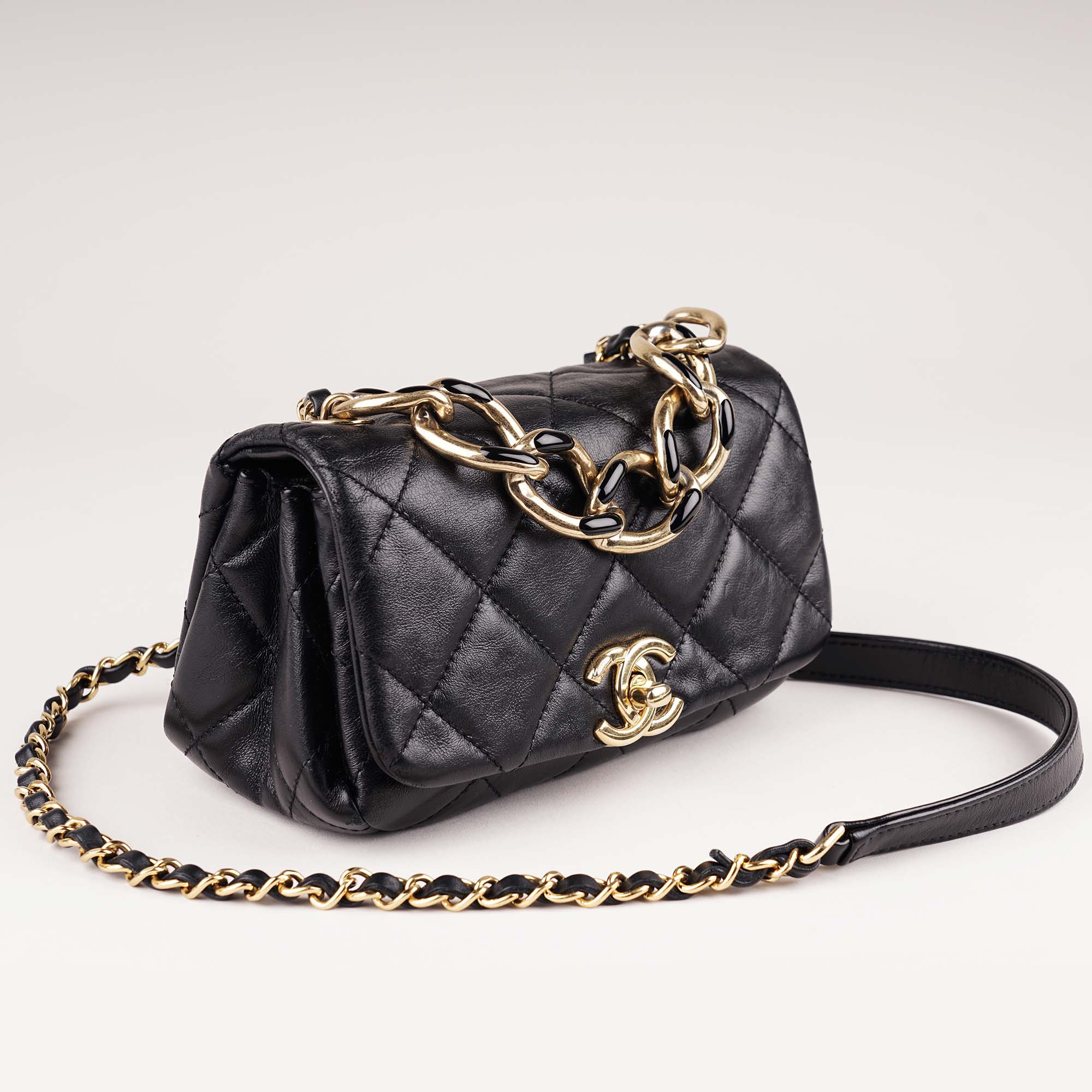 Mini Flap Chain Top Handle - CHANEL - Affordable Luxury image