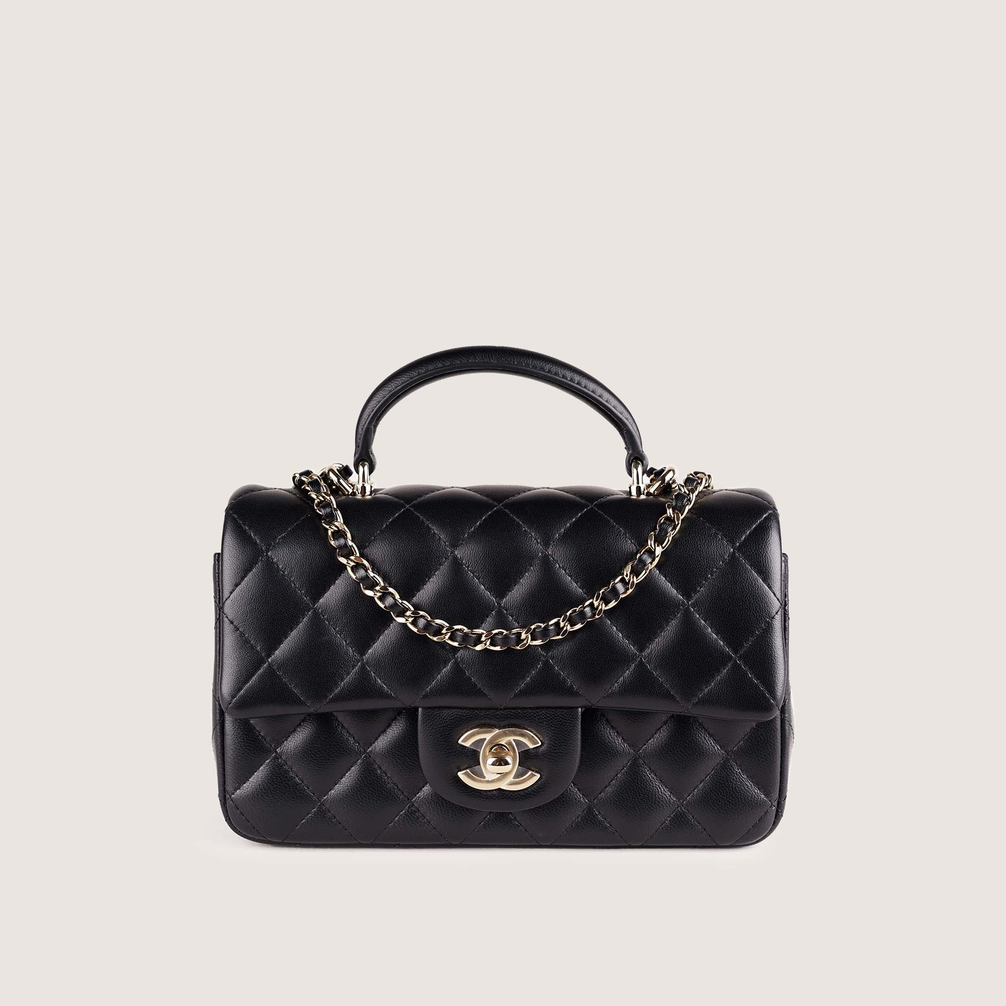 Mini Flap Top Handle - CHANEL - Affordable Luxury