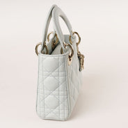 Mini Lady Dior Handbag Placid Blue Cannage Lambskin Leather - CHRISTIAN DIOR - Affordable Luxury thumbnail image