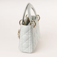 Mini Lady Dior Handbag Placid Blue Cannage Lambskin Leather - CHRISTIAN DIOR - Affordable Luxury thumbnail image