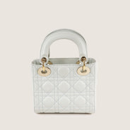 Mini Lady Dior Handbag Placid Blue Cannage Lambskin Leather - CHRISTIAN DIOR - Affordable Luxury thumbnail image