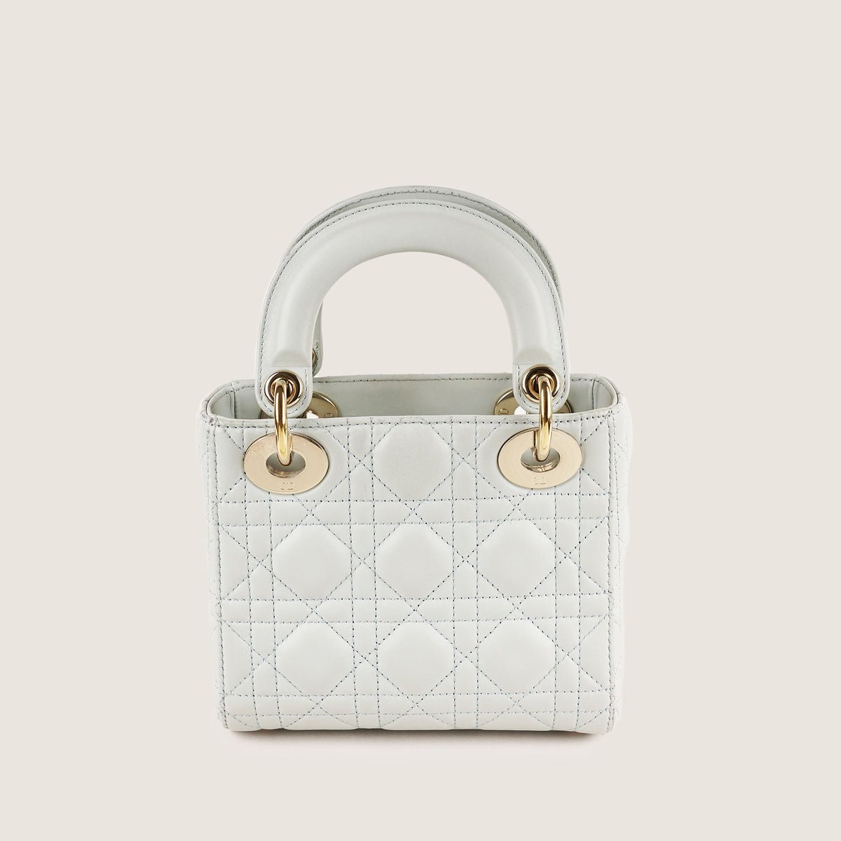 Mini Lady Dior Handbag Placid Blue Cannage Lambskin Leather - CHRISTIAN DIOR - Affordable Luxury