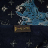 Monogram Animal Logo Cashmere Shawl - LOUIS VUITTON - Affordable Luxury thumbnail image