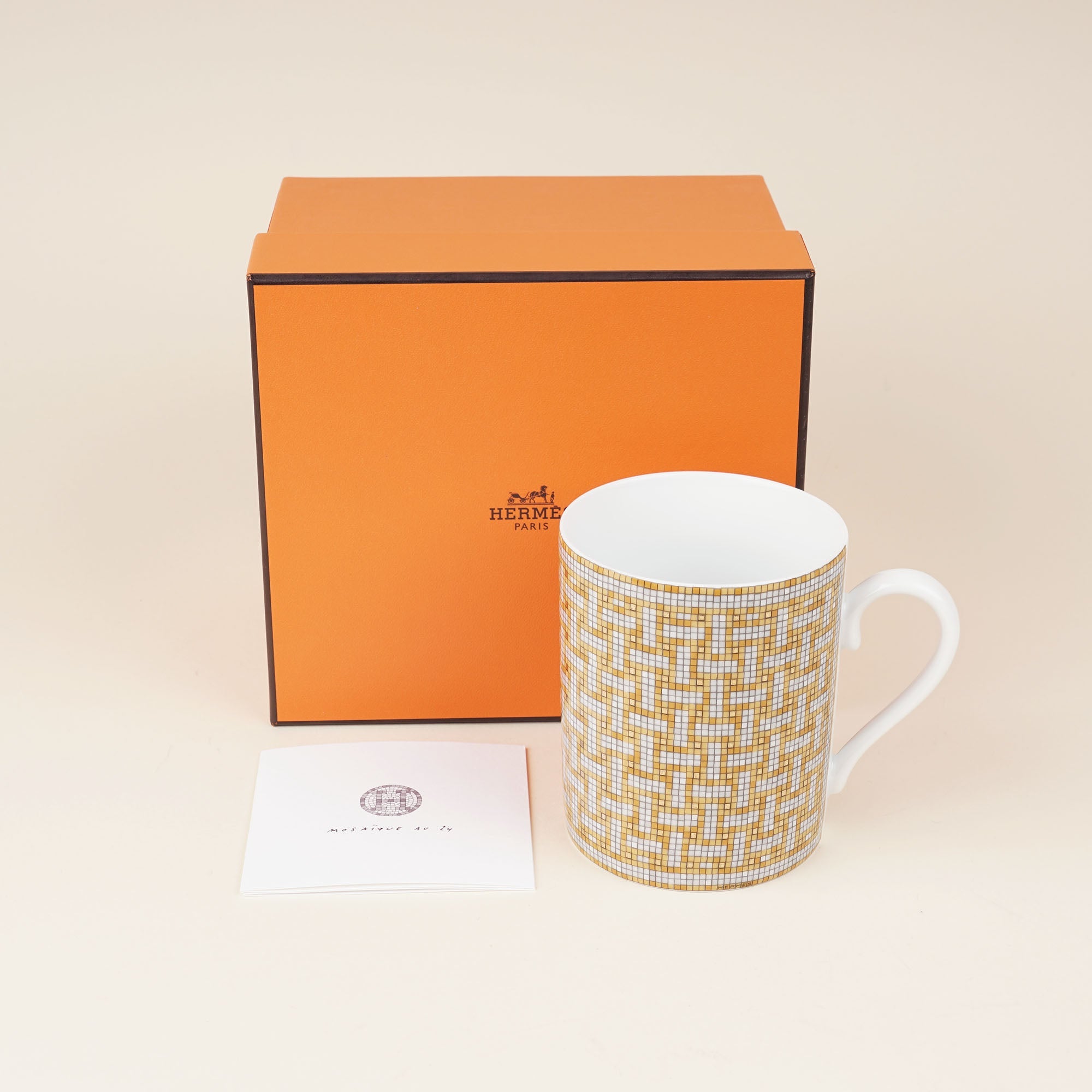 Mosaique au 24 Gold Mug - HERMÈS - Affordable Luxury image