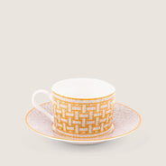 Mosaique Au 24 Gold Tea Cup and Saucer - HERMÈS - Affordable Luxury thumbnail image