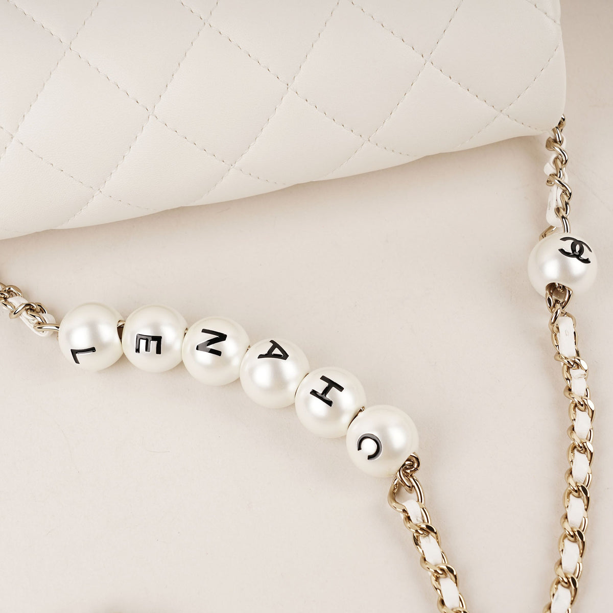 "My Precious Pearls" Chain Around Flap Bag - CHANEL - Affordable Luxury image