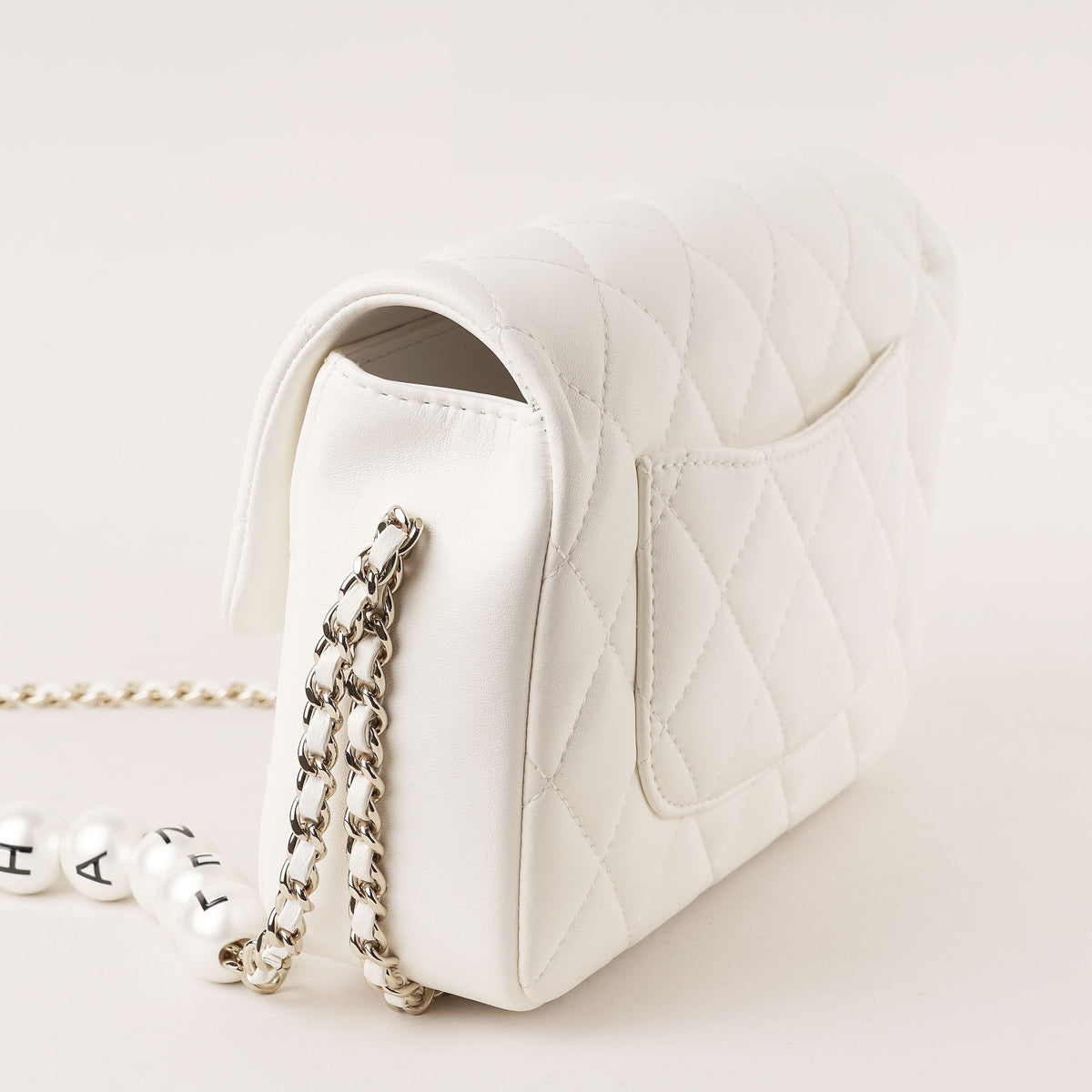 "My Precious Pearls" Chain Around Flap Bag - CHANEL - Affordable Luxury image