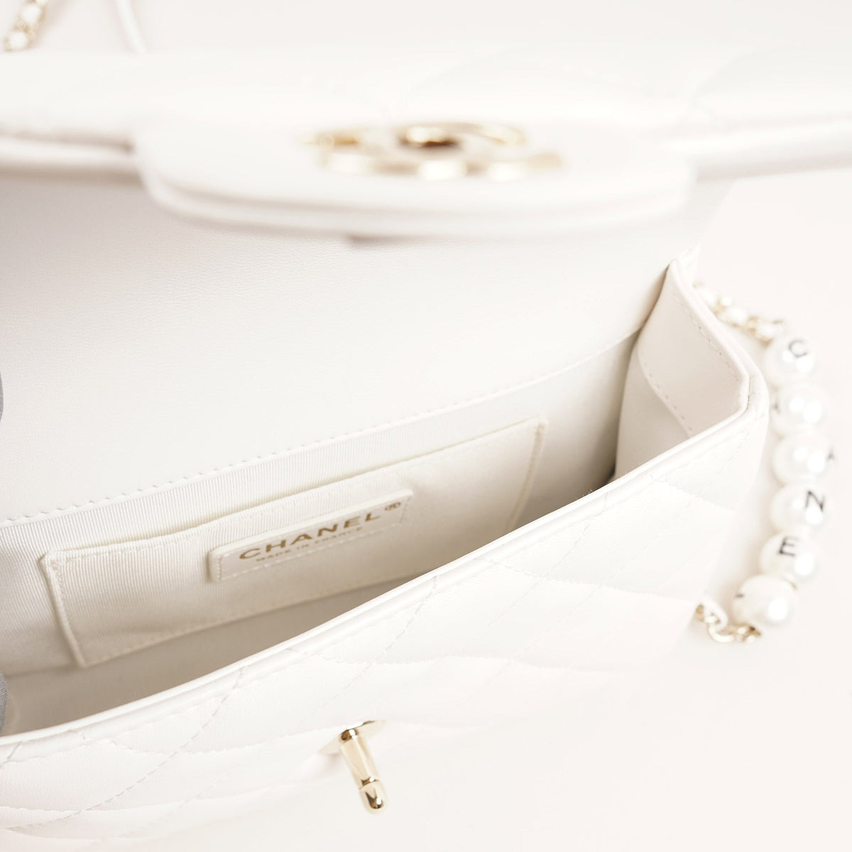 "My Precious Pearls" Chain Around Flap Bag - CHANEL - Affordable Luxury image