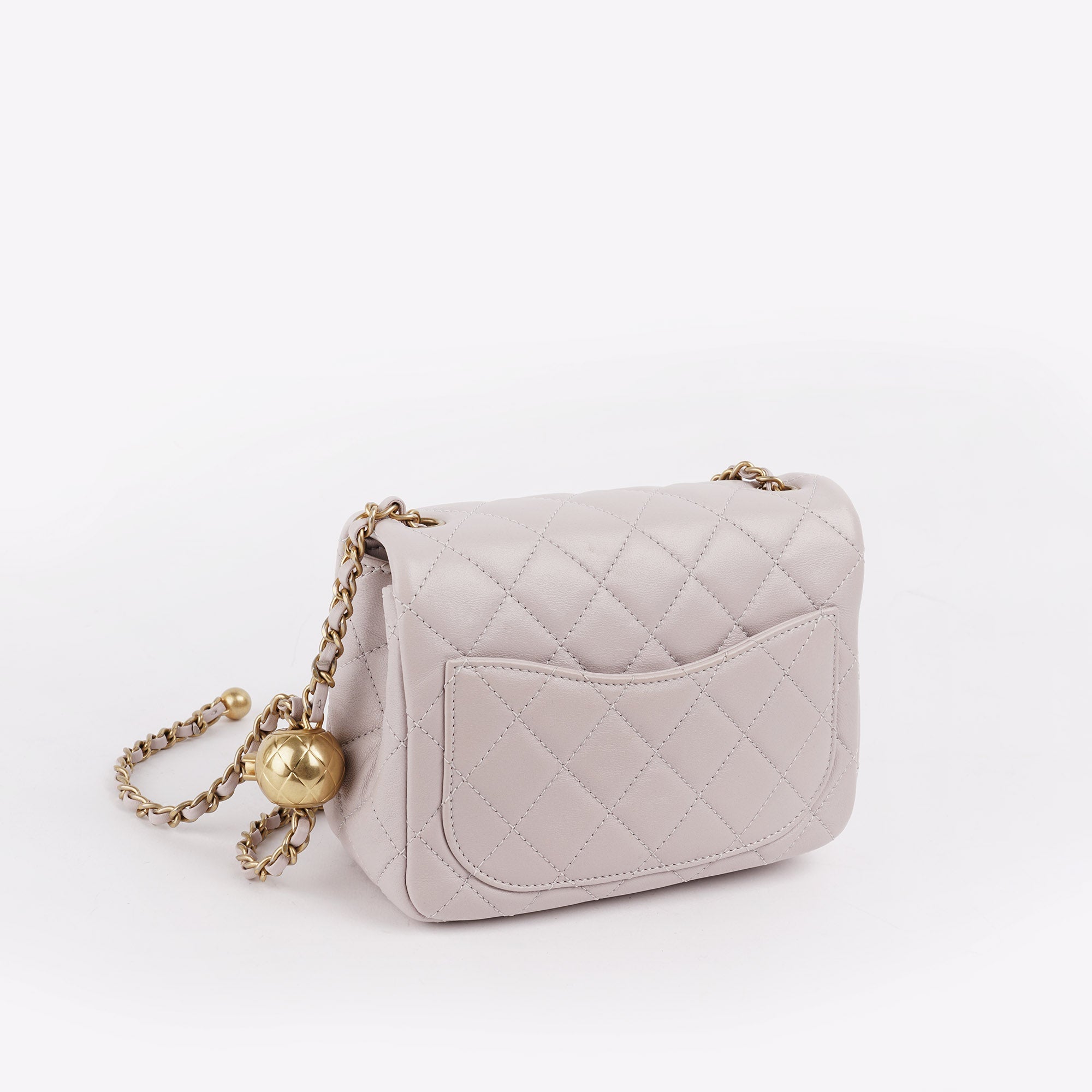 Pearl Crush Mini Square Flap - CHANEL - Affordable Luxury image