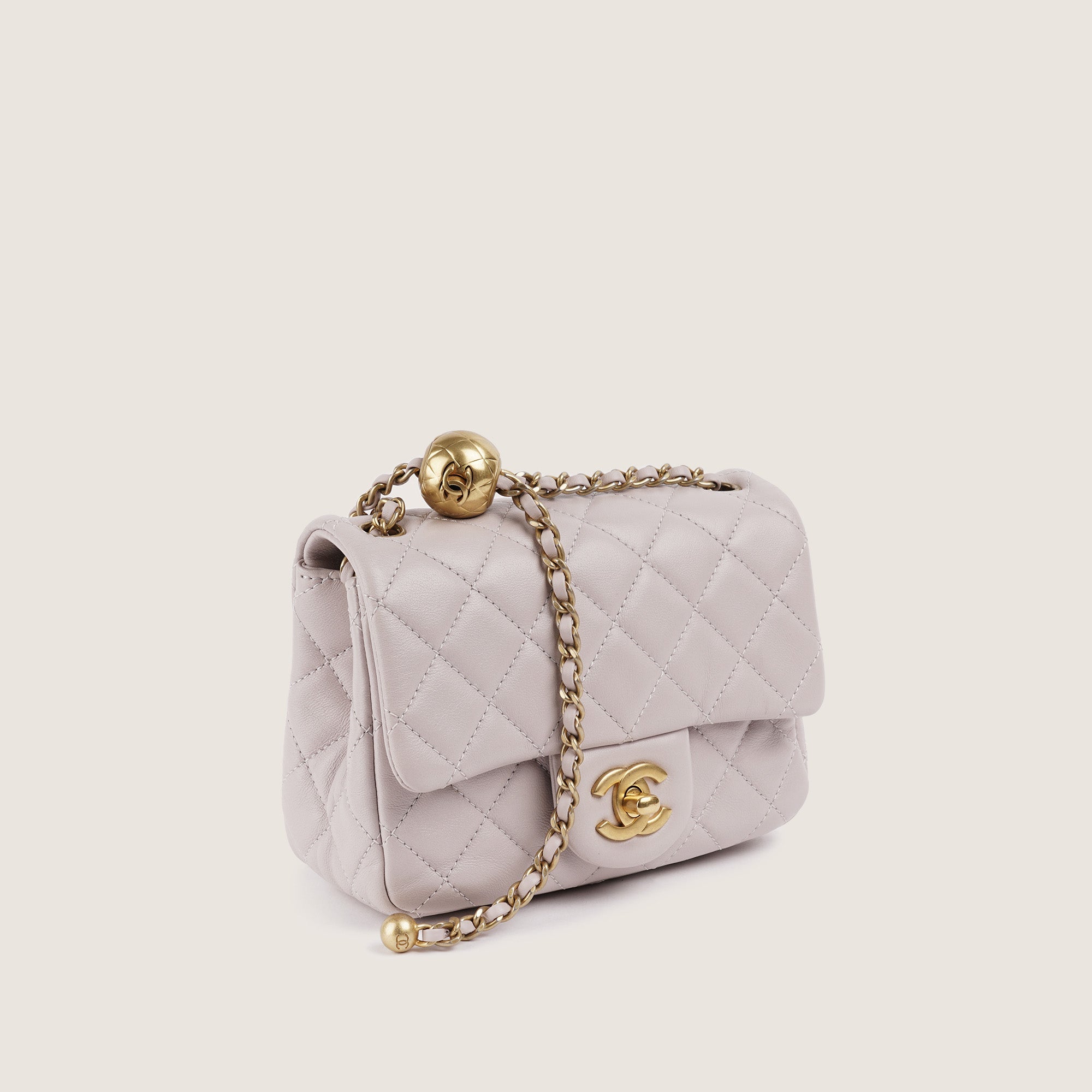 Pearl Crush Mini Square Flap - CHANEL - Affordable Luxury