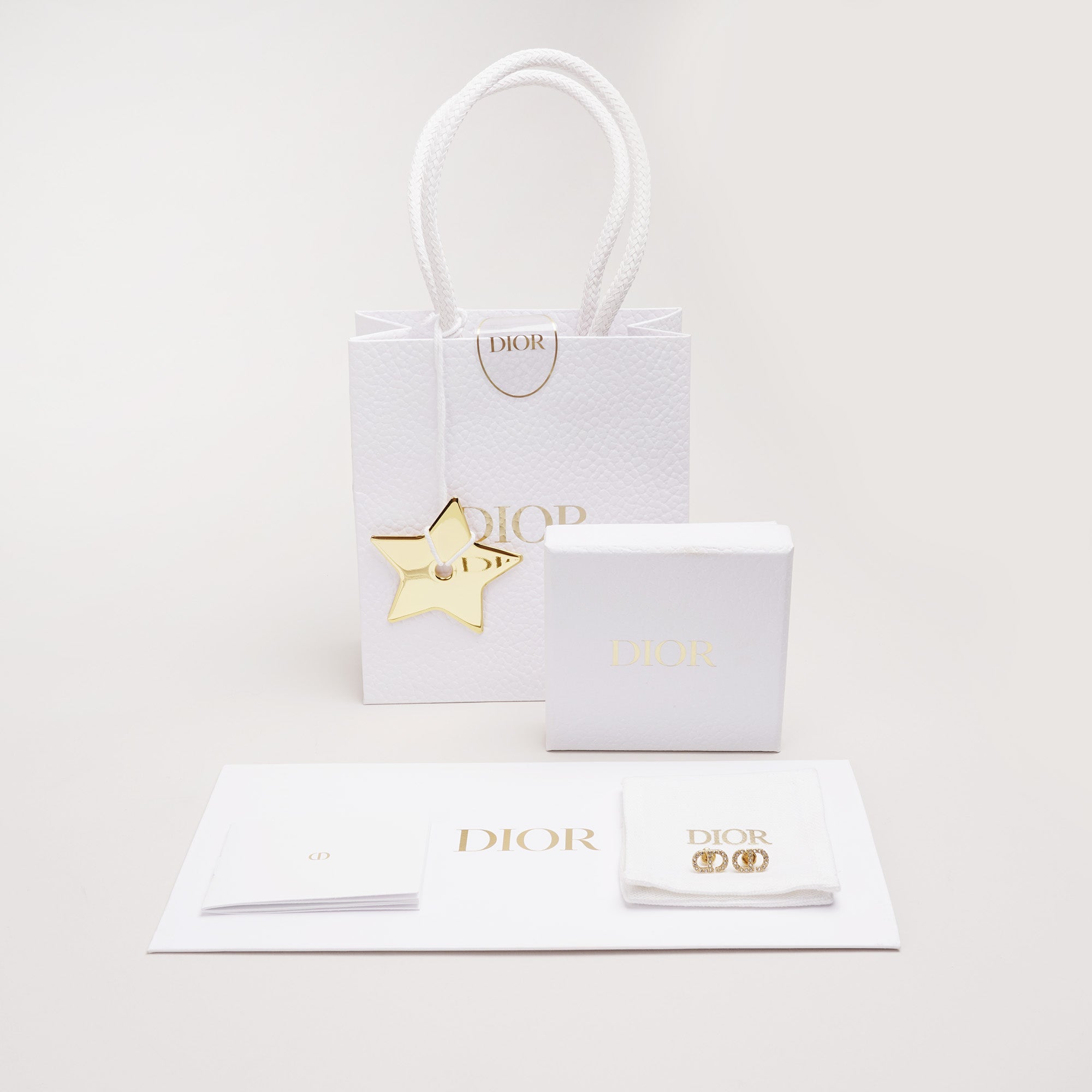 Petit CD Mini Stud Earrings - CHRISTIAN DIOR - Affordable Luxury image