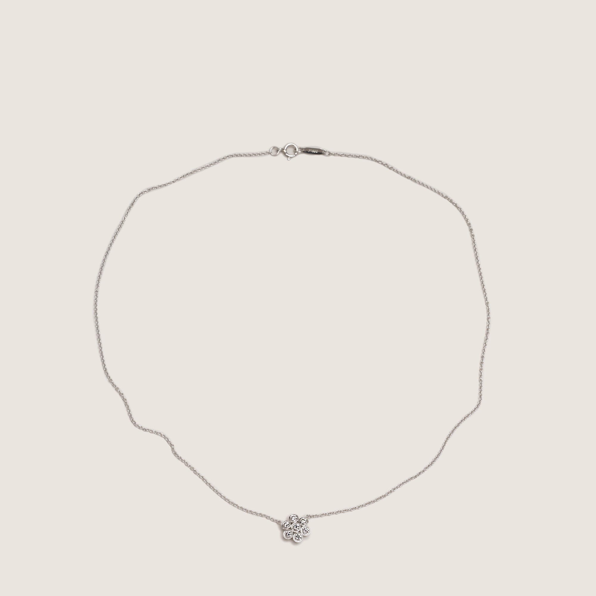 Platinum & Diamonds Flower Pendant Necklace - Tiffany & Co - Affordable Luxury