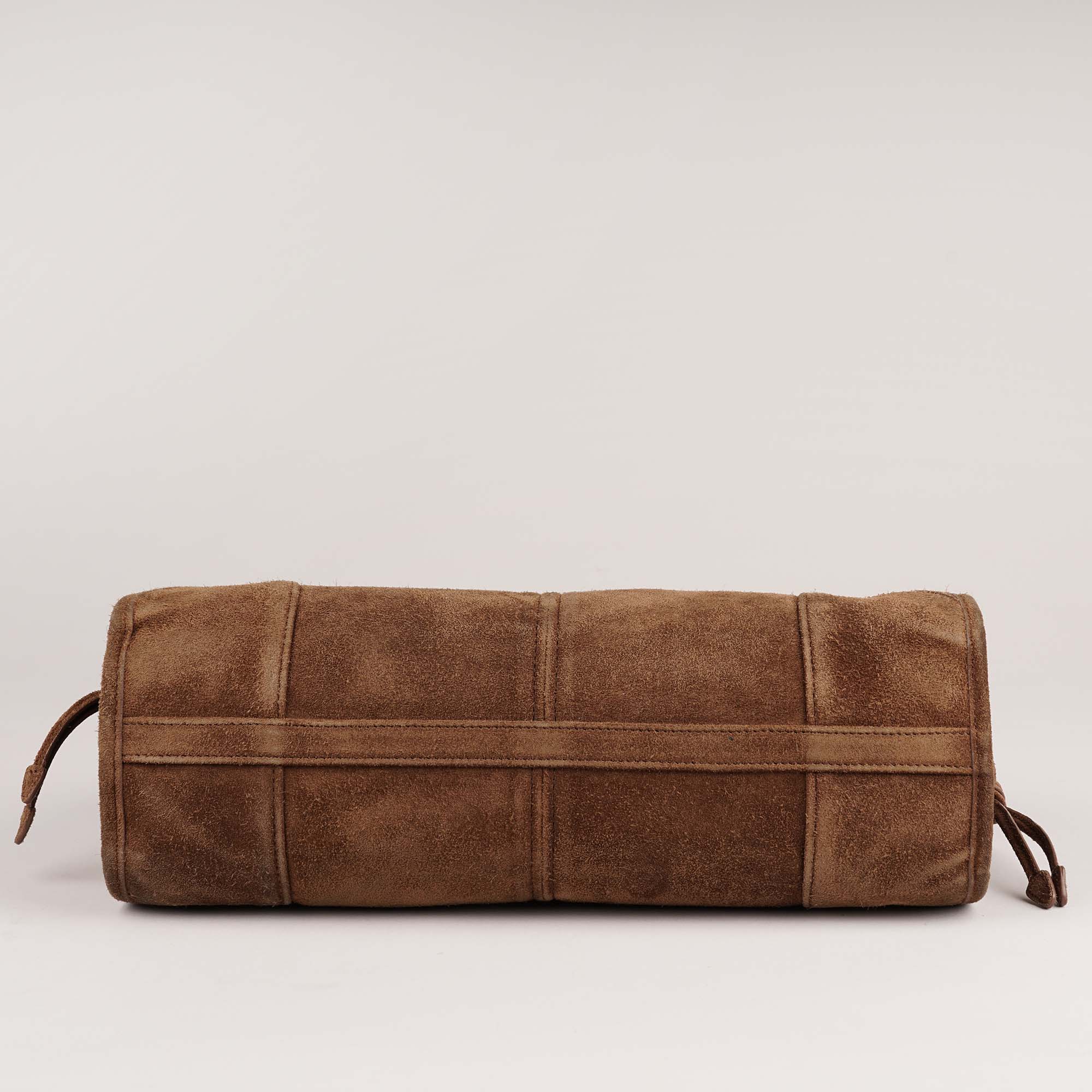 Prada Bonnie Cacao Suede Leather - PRADA - Affordable Luxury image