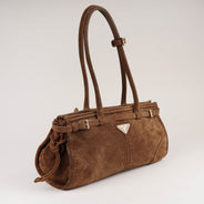 Prada Bonnie Cacao Suede Leather - PRADA - Affordable Luxury thumbnail image