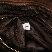 Prada Bonnie Cacao Suede Leather - PRADA - Affordable Luxury thumbnail image