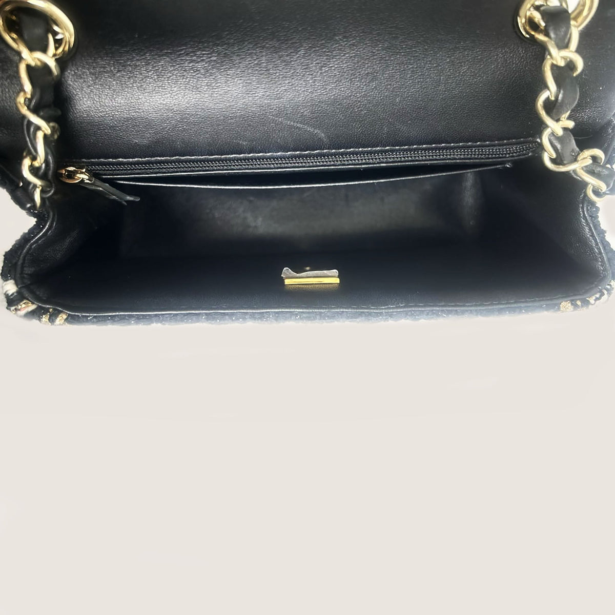 *Rare* Chanel Classic Small Flap Bag Tweed/Sequins - CHANEL - Affordable Luxury image