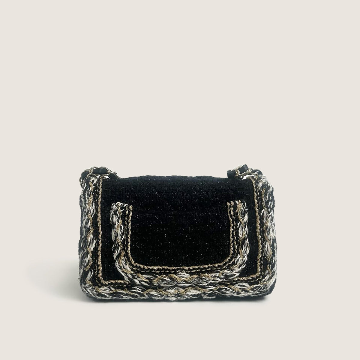 *Rare* Chanel Classic Small Flap Bag Tweed/Sequins - CHANEL - Affordable Luxury image