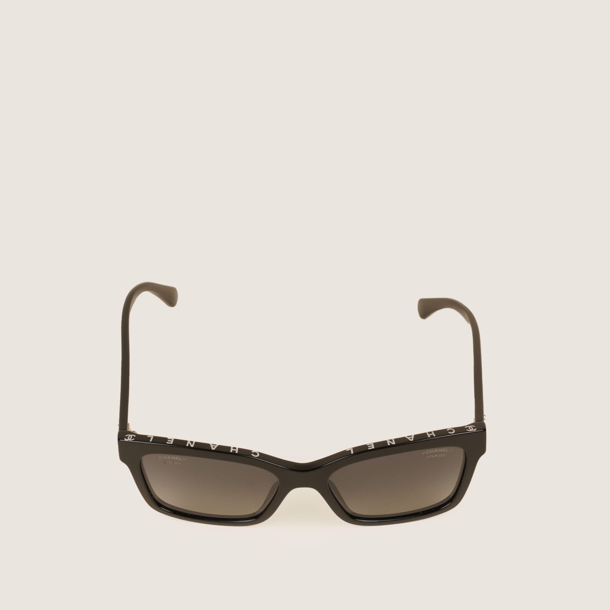 Rectangular Logo Sunglasses - CHANEL - Affordable Luxury