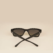 Rectangular Logo Sunglasses - CHANEL - Affordable Luxury thumbnail image