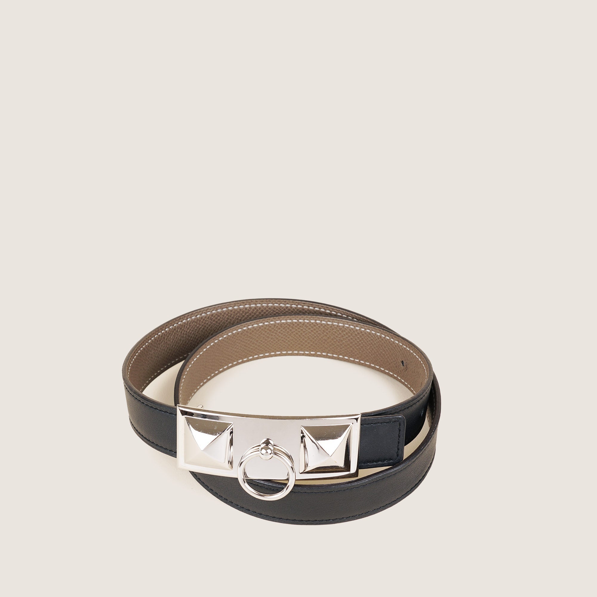 Reversible Collier De Chien Belt 75 - HERMÈS - Affordable Luxury image