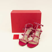 Rockstud Ankle Strap Sandals 39.5 - VALENTINO - Affordable Luxury thumbnail image