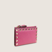 Rockstud Cardholder with Zip - VALENTINO - Affordable Luxury thumbnail image