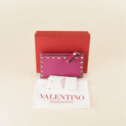 Rockstud Cardholder with Zip - VALENTINO - Affordable Luxury thumbnail image