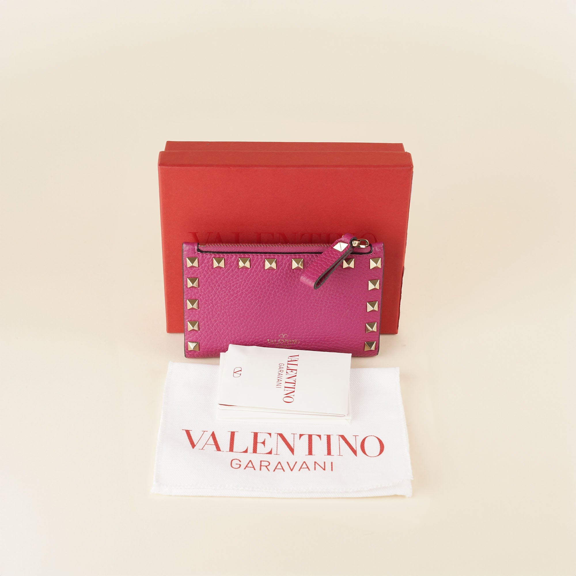 Rockstud Cardholder with Zip - VALENTINO - Affordable Luxury image