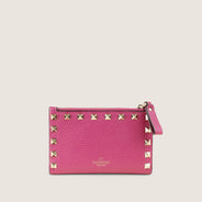 Rockstud Cardholder with Zip - VALENTINO - Affordable Luxury thumbnail image