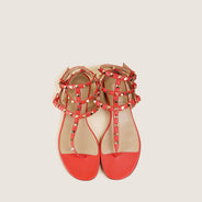 Rockstud Flat Sandals - VALENTINO - Affordable Luxury thumbnail image